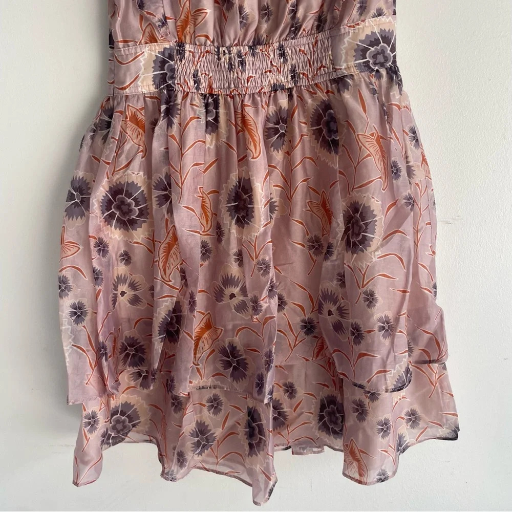 Current Air Brown/Multi Floral Ruffle Mini Dress 22206 - Picture 8 of 11